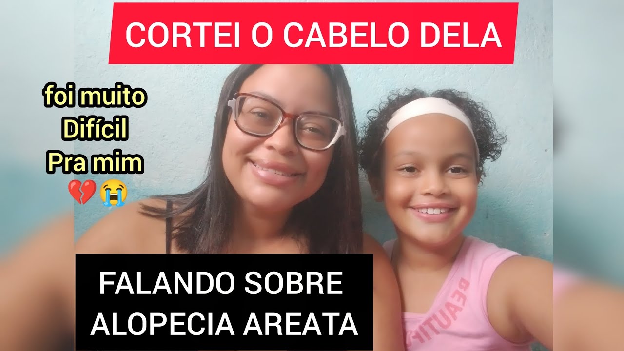 TATA ESTA COM #ALOPECIA AREATA - PRECISEI CORTAR O CABELO DELA 💔😭 | Casinha Delas 
