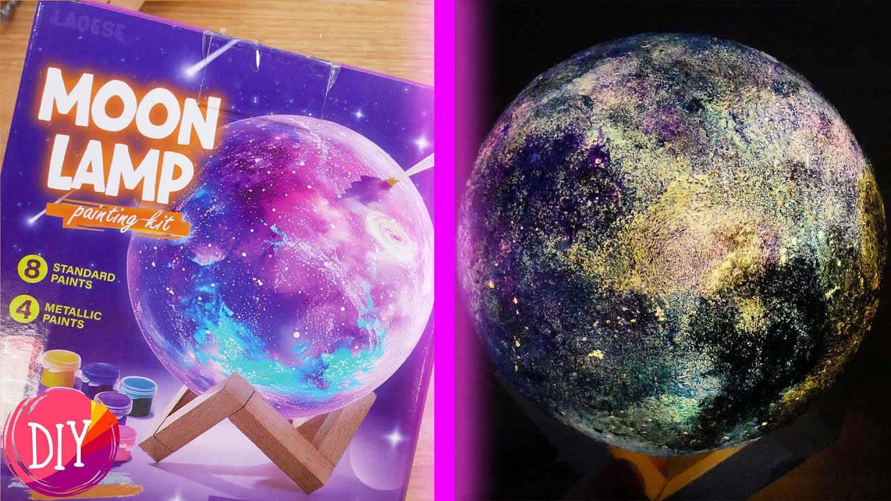MOON LAMP DIY | Super schöne Deko Lampe selber machen | DIY Kit im Test