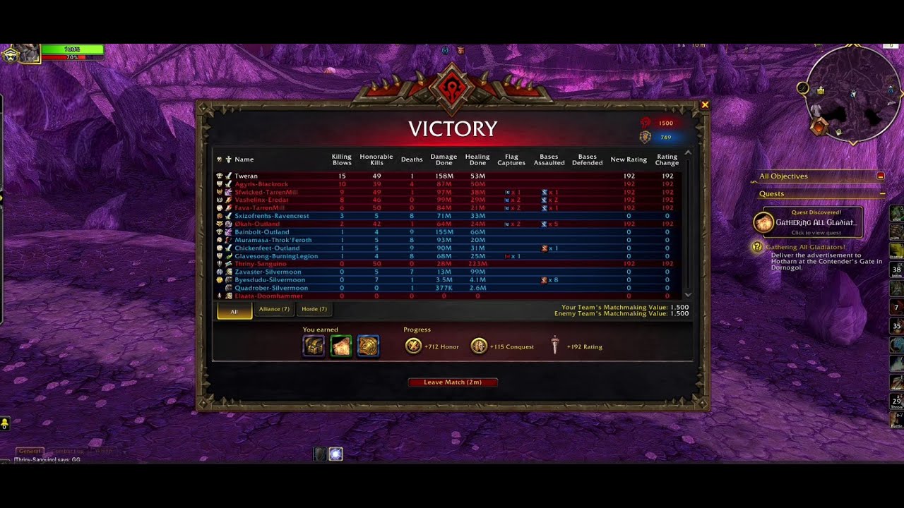 PERFECT MATCH RATED Solo Battleground Blitz PvP FURY WARRIOR Season 1  - WoW The War Within  11.0.2