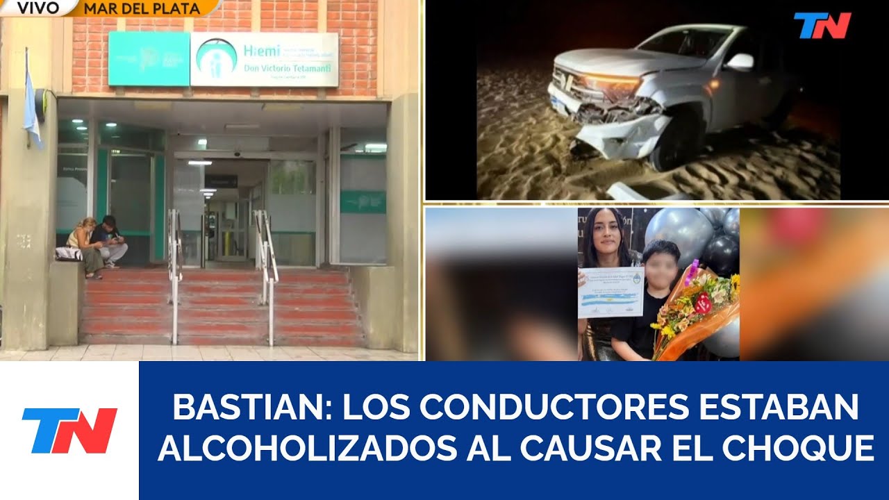 PINAMAR I Los dos conductores estaban alcoholizados al causar el choque que dejó malherido a Bastian