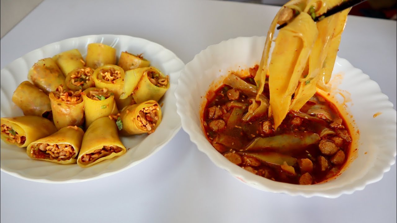 Very Easy Yellow Laphing in Tibetan| Yellow Laping Recipe | ལ་ཕིང་སེར་པོ་ Wai Wai Laphing recipe