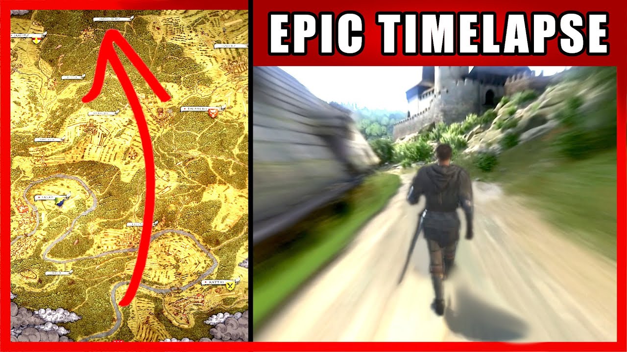 Walk Across the Map Timelapse | Kingdom Come: Deliverance