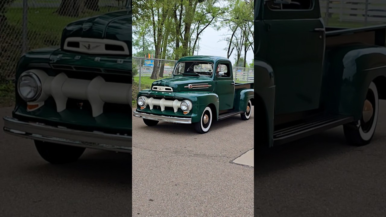 1952 Ford F1 Classic Pickup Truck Drive By Engine Sound The Barn Car Show 2025