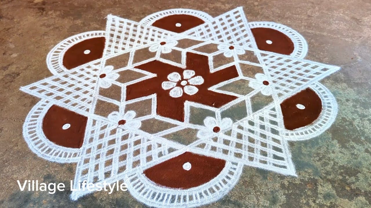 Diwali special village lifestyle padikulam easy rangoli