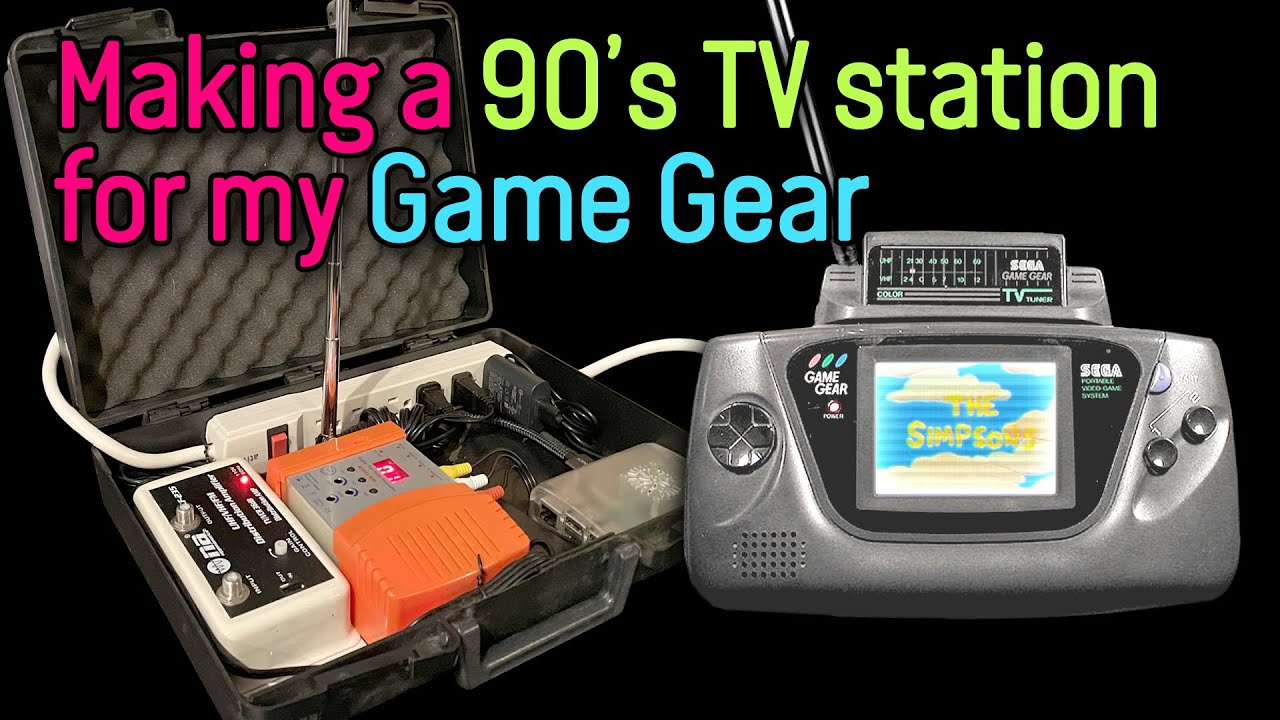 Making a 90's TV station for the Game Gear TV Tuner in 2022