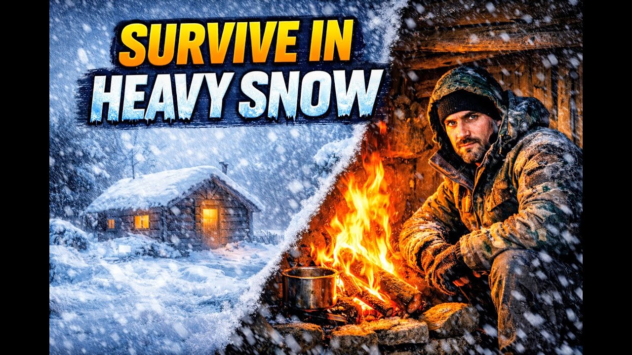 Trapped in Heavy Snow ❄️ | Fire, Shelter & Survival/beast survival tv