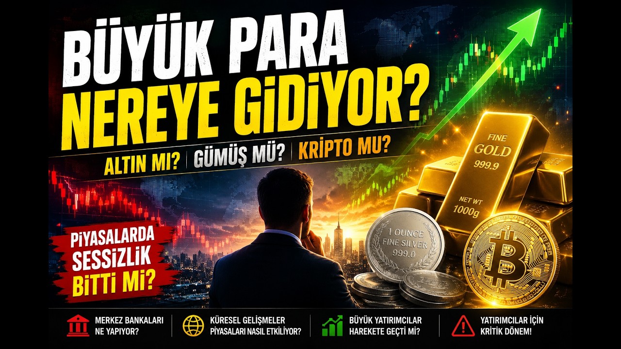 B&Uuml;Y&Uuml;K PARA NEREYE GİDİYOR? Altın, G&uuml;m&uuml;ş ve Kriptoda Kritik D&ouml;nem Başladı!📢📢📢📢