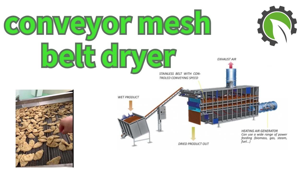 New!!!Operation Video Guide Of Continuous Mesh Belt Food Dryer