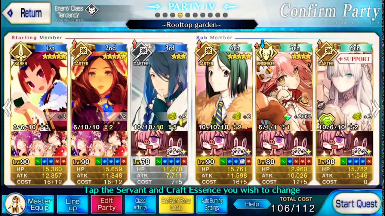 【FGO】NA - Sparrow&rsquo;s Inn (Enmatei) - Rooftop Garden - 3 Turns Farming