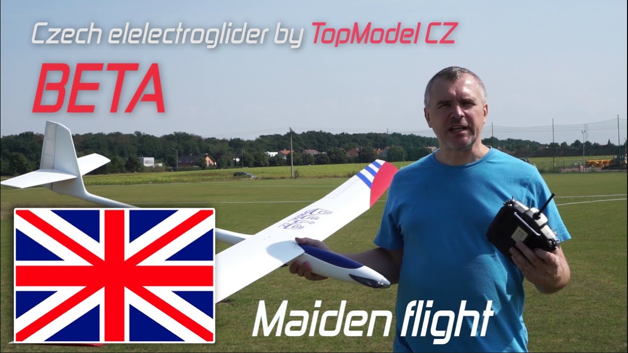 Czech Electroglider Beta by TopModel CZ - Maiden flight