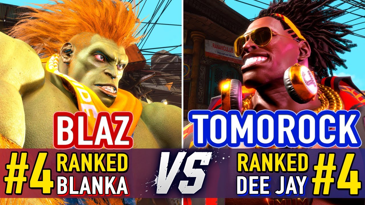 SF6 🤜 BLAZ (#4 Ranked Blanka) vs TOMOROCK (#4 Ranked Dee Jay) 🤛 SF6 High Level Gameplay