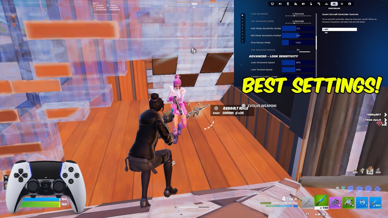 *NEW* Best Controller Settings + Sensitivity For Fortnite Chapter 7! (PS4/PS5/XBOX/PC)