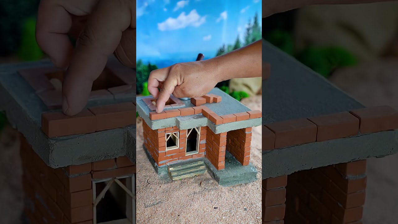 How to build Miniature House！🏝️ 🏡 #house #miniature #tiny #tinyhouse #diy #diy