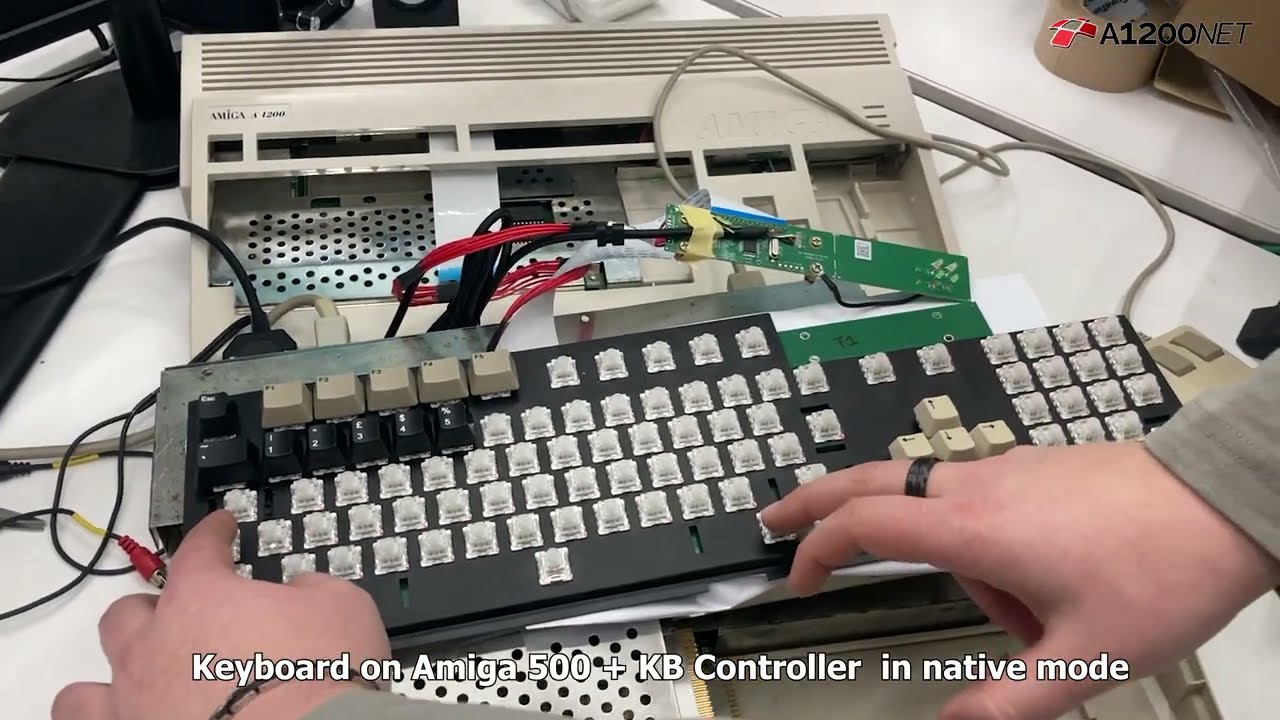 Amiga Mechanical Keyboard — Mass Production Has Started (Workshop Rushes)
