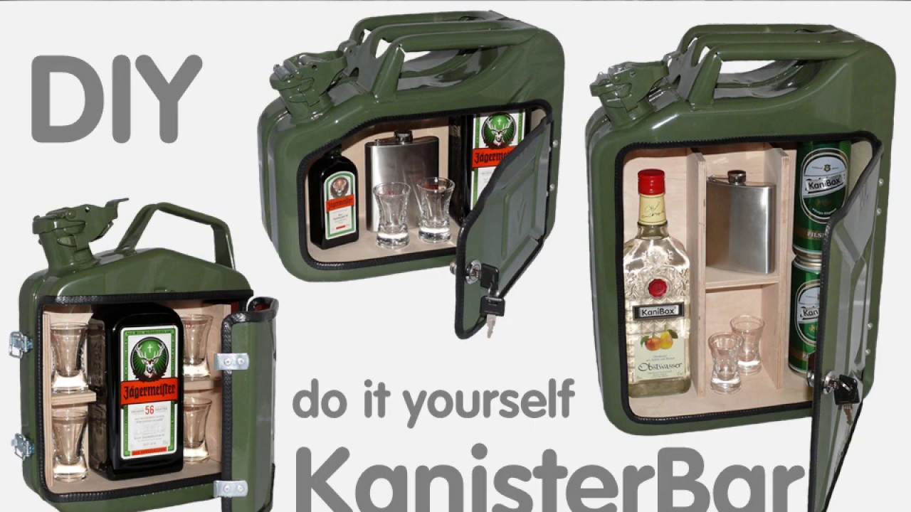 Benzinkanister KanisterBar als Retro DIY do it yourself MiniBar Mini-Bar