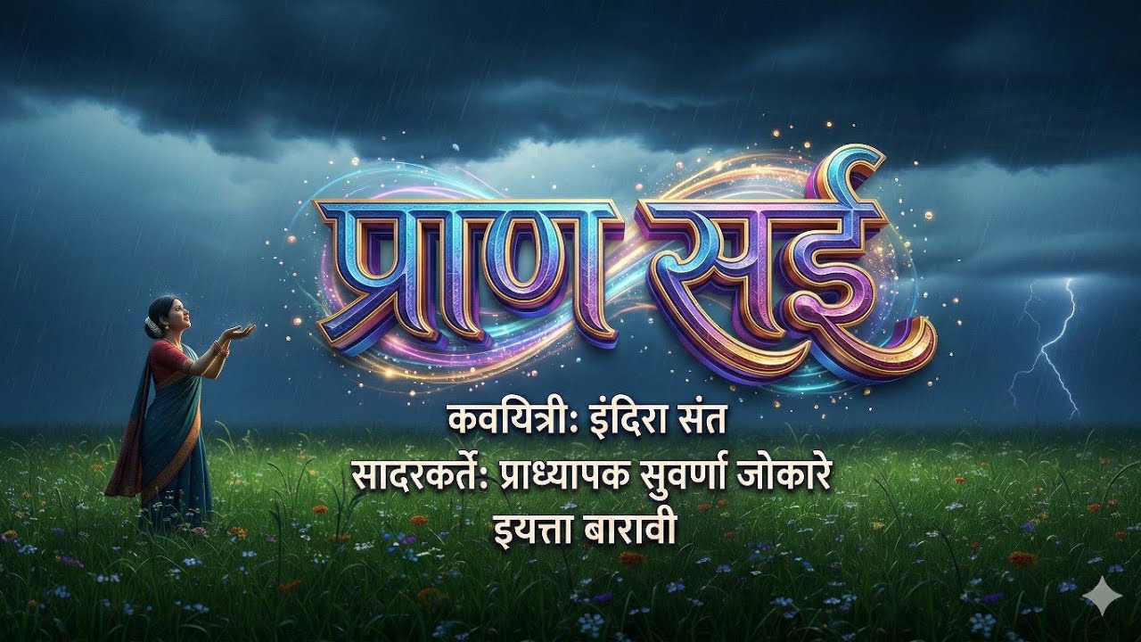 “प्राण सई” | काव्यानंद स्वरबद्ध कविता | Marathi Poem Song | प्राध्यापक सुवर्णा जोकारे