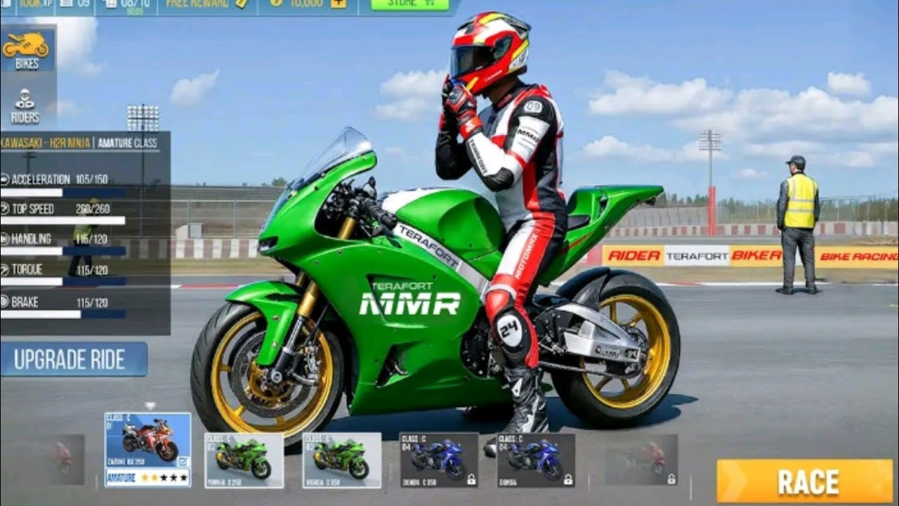 Bike 3D Game 2026 | Режим гонок по шоссе, геймплей на Android.