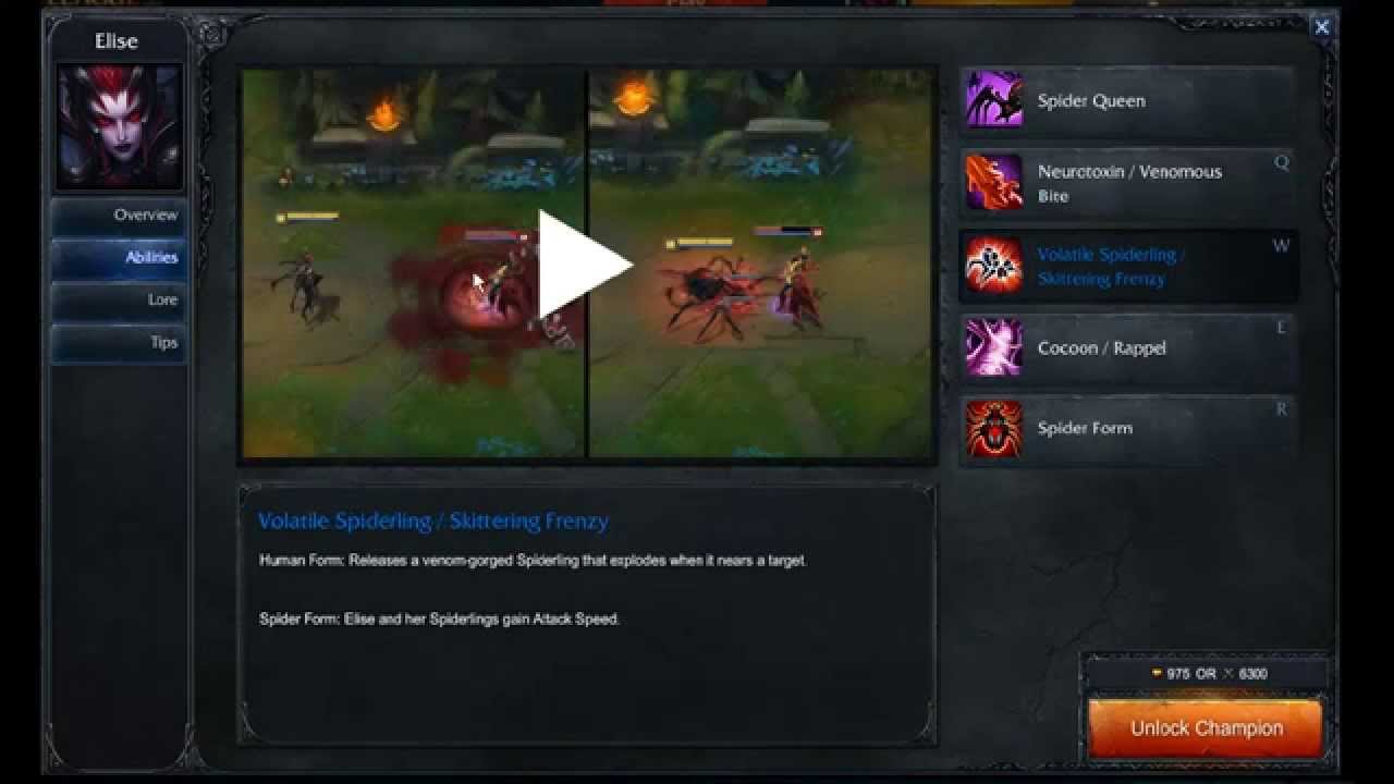 Elise abilities - League of Legends