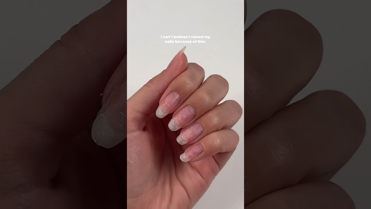 Я совершила САМУЮ БОЛЬШУЮ ОШИБКУ, сняв накладные ногти 🤦🏻&zwj;♀️😭 не делай этого 🚫