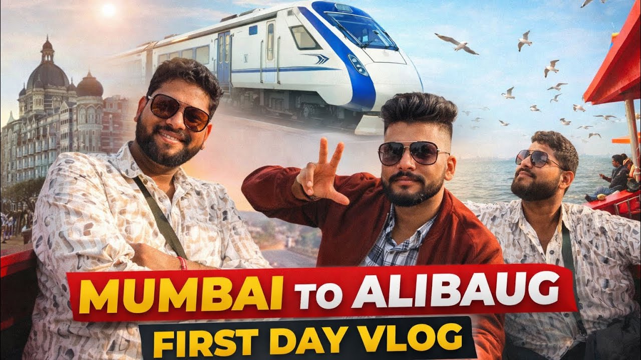 SAMBHAJINAGAR TO MUMBAI 🚄| Alibag Trip Begins 🤩❤️| Day 1 Part 1
