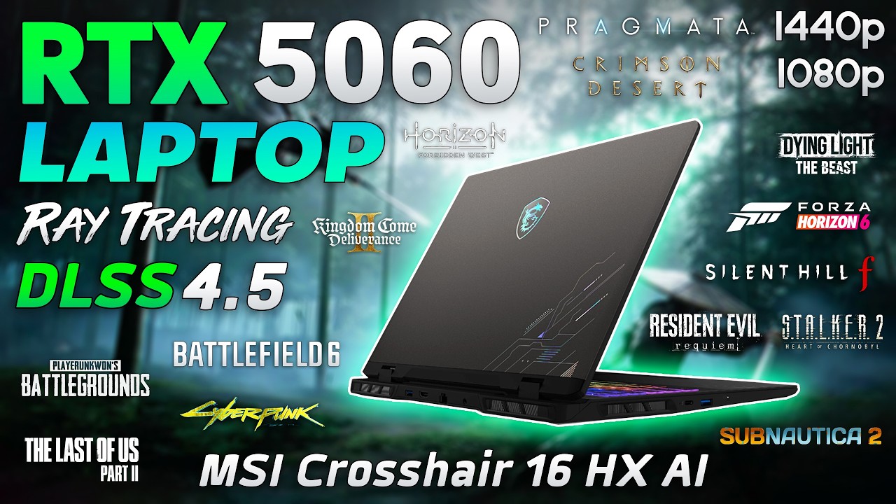 RTX 5060 Laptop + Ultra 7 255HX - Test in 15 Games | 1080p | 1440p | MSI Crosshair 16 HX AI