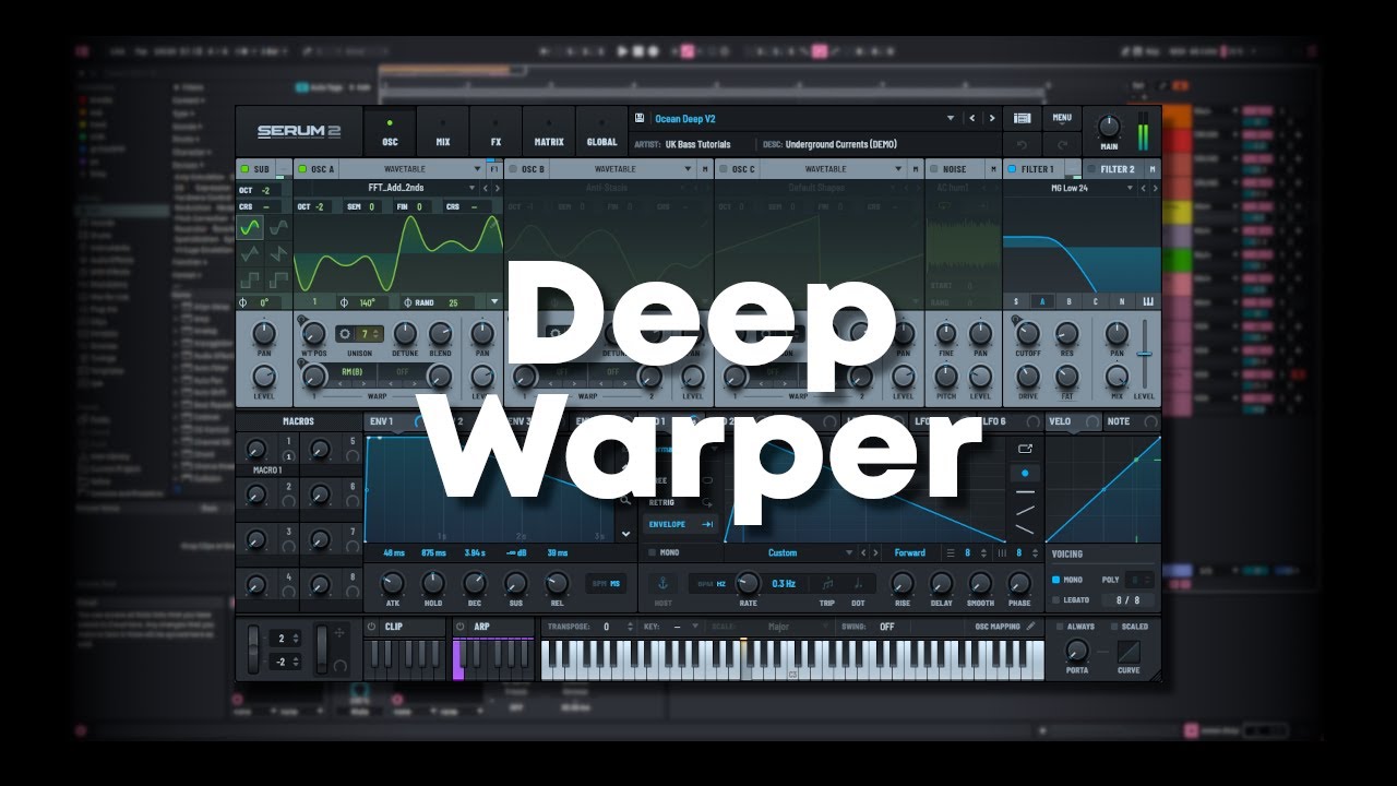 How to make a Deep Warping Bass in Serum 2 (FREE PRESET!)