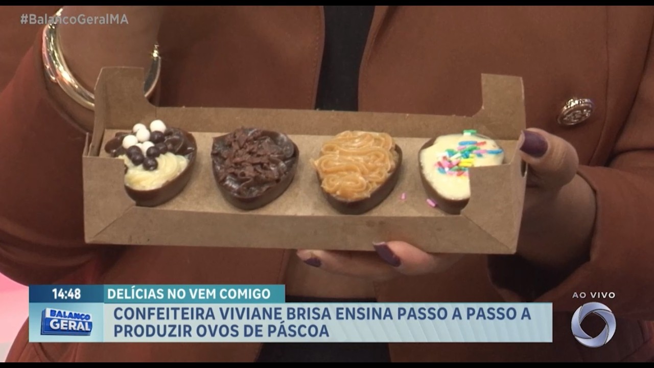 Vem Comigo: Aprenda a fazer ovos de Páscoa com a confeiteira Viviane Brisa