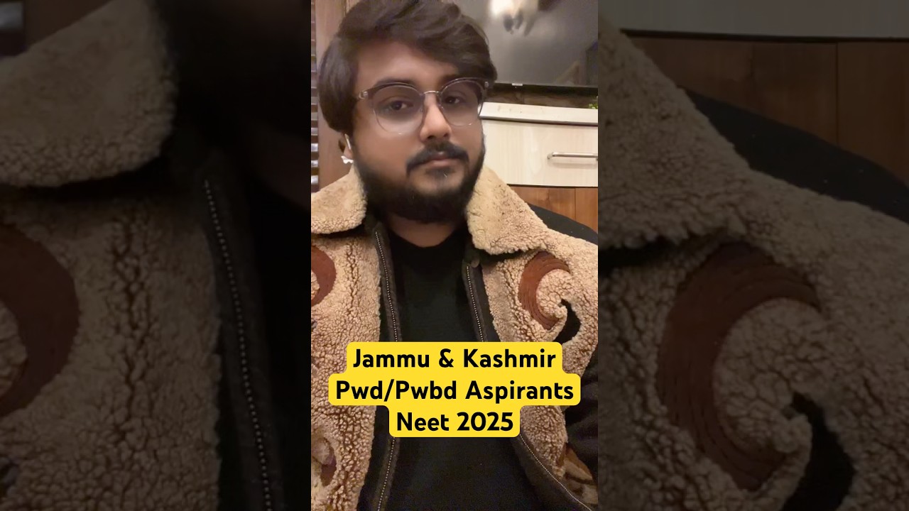Pwd Candidates Of Jammu & Kashmir Neet 2025 New Reservation Policy Open Merit & St 2 #Pwd #Neet