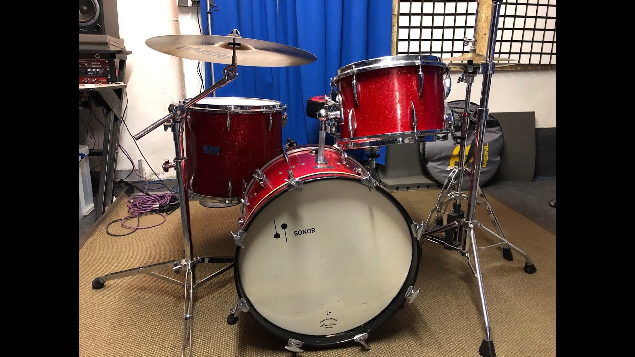 Sonor Teardrop vintage drumset (soundapartment - sauvignon)