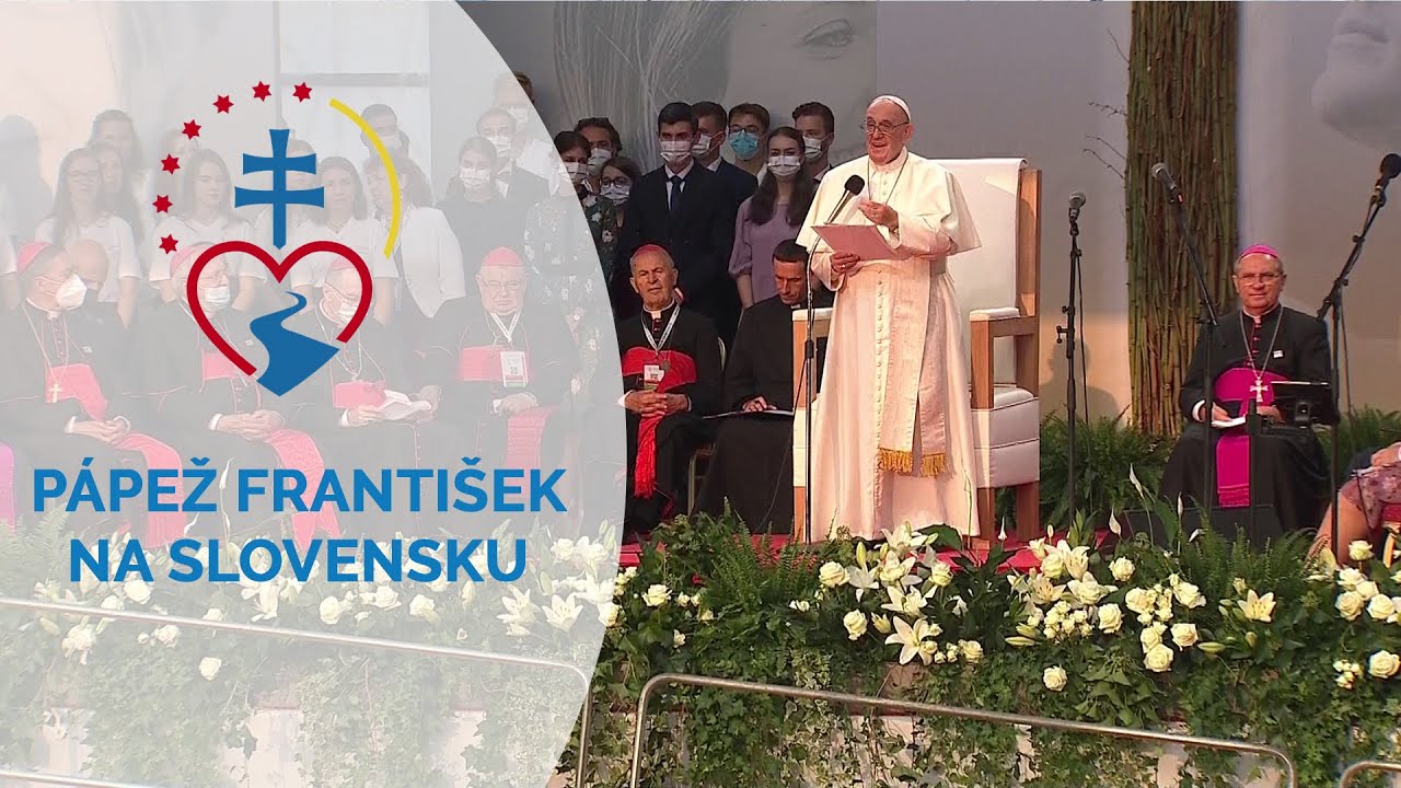 STRETNUTIE S MLADÝMI NA ŠTADIÓNE LOKOMOTÍVA V KOŠICIACH, PRÍHOVOR SV. OTCA | Utorok 14.9.2021