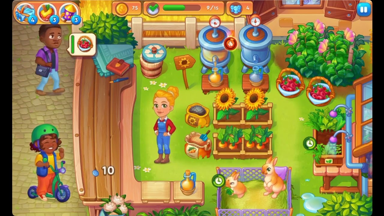 Farming Fever Cooking Games - Level 79 🍎🌻🫐 - No Boosters - FULL STORY - CaroGamesNL