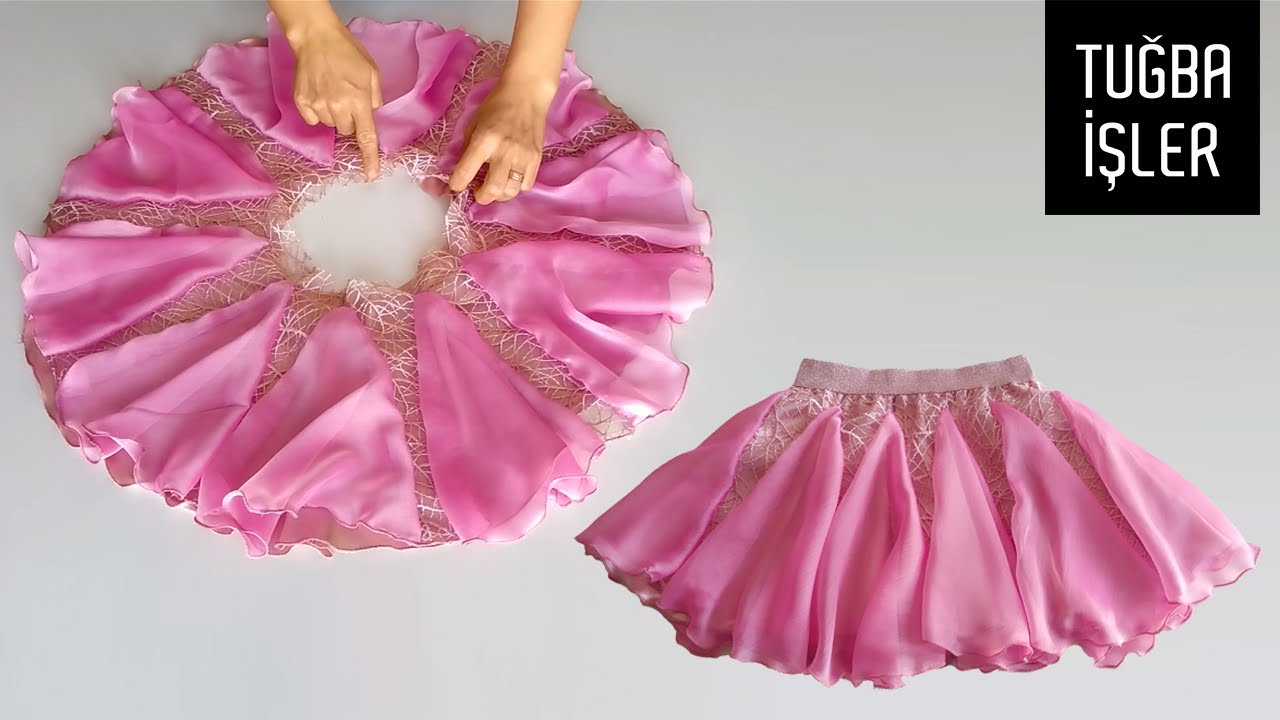 Panelli Kloş Etek Kesimi ve Dikimi (Panelled Flare Skirt Cutting and Sewing) | Tuğba İşler