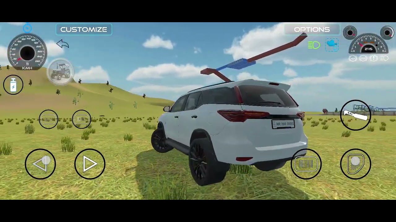 Fortuner off roading#gaming 