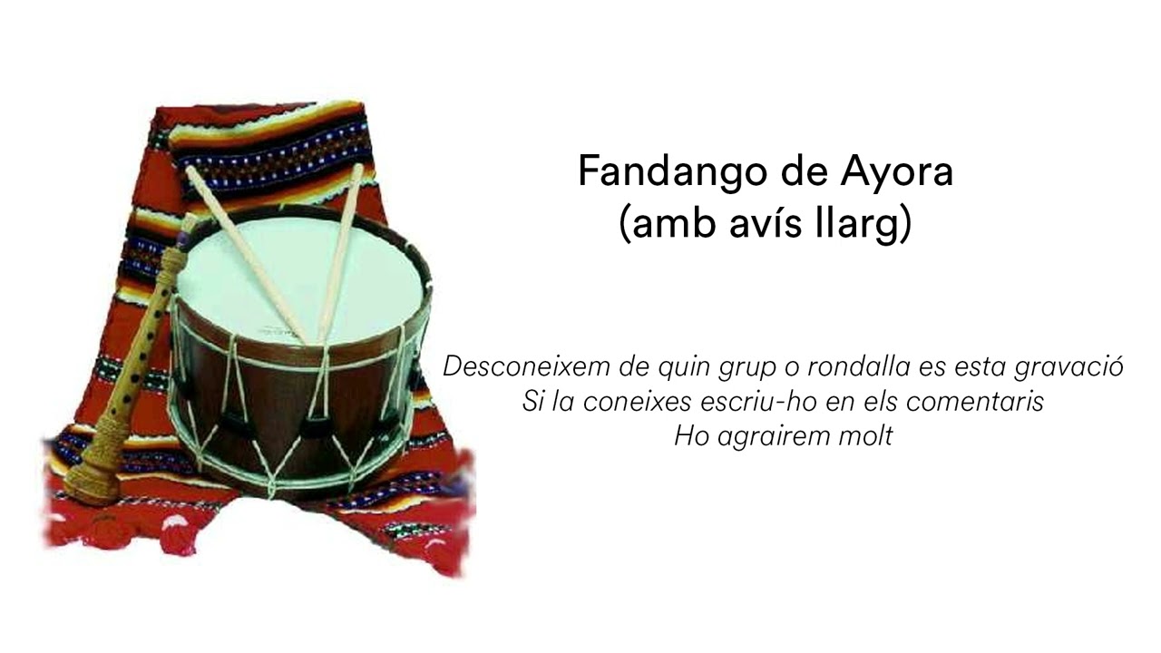 Fandango de Ayora (avís llarg) / Gravació sense dades