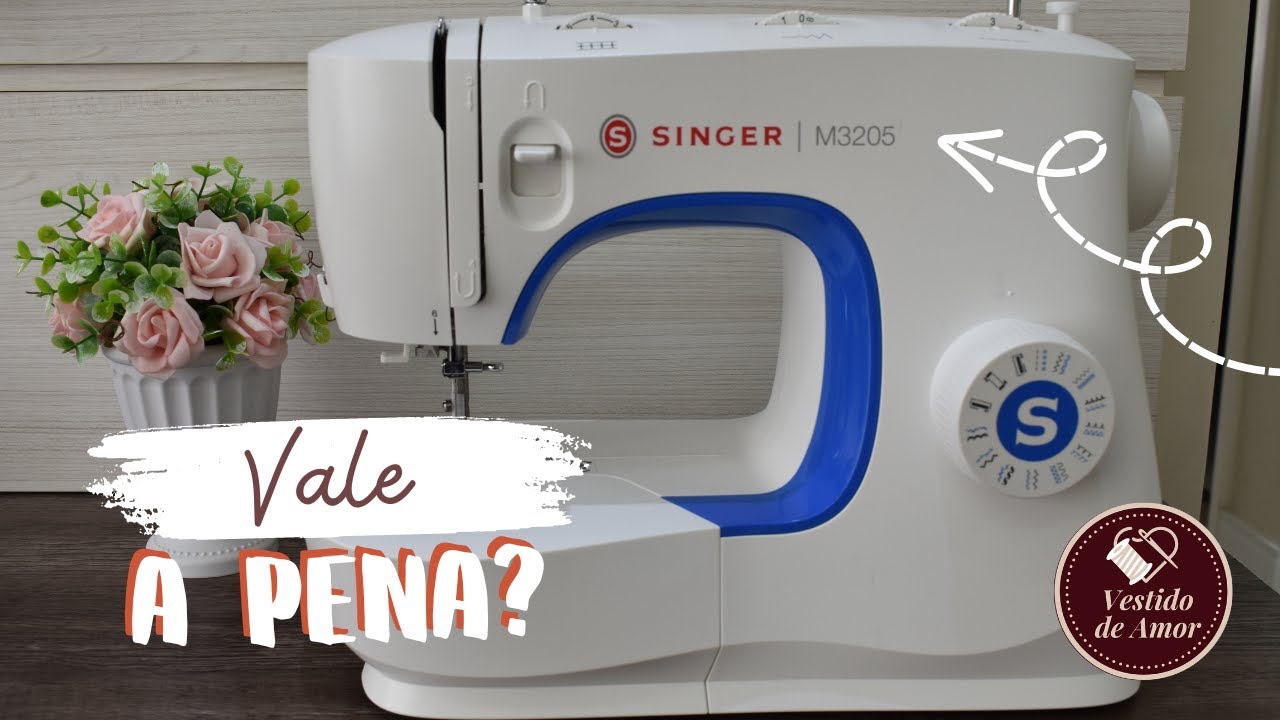 SINGER M3205 - UNBOXING - PASSADOR de linha - CASEADOR em 4 passos - 23 PONTOS - Para INICIANTES