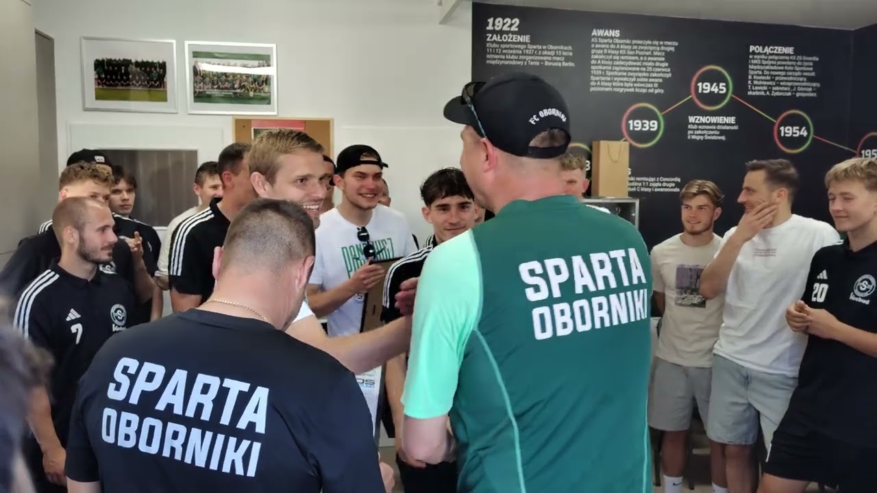 Podziękowania seniorów MKS Sparta Oborniki dla Zarządu 14.06.2025