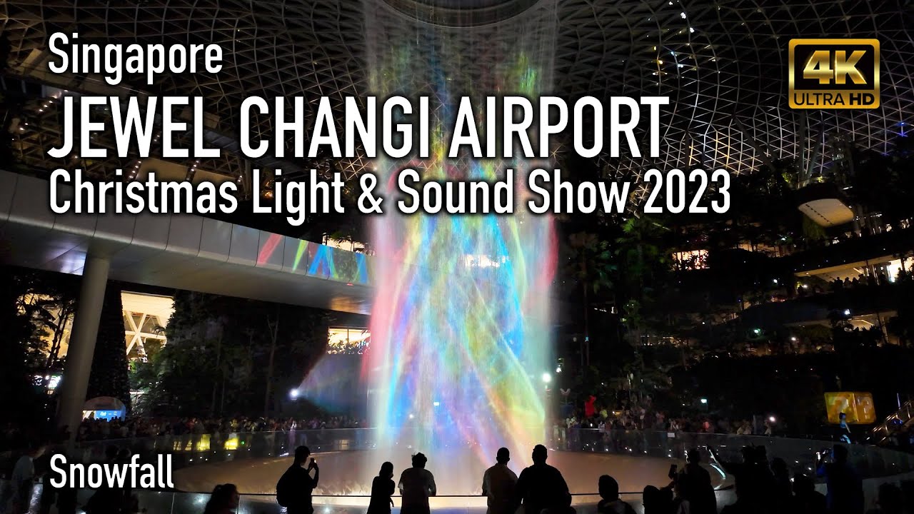 Magical Snowfall and Christmas Light & Sound Shows at Jewel Changi Airport | Singapore