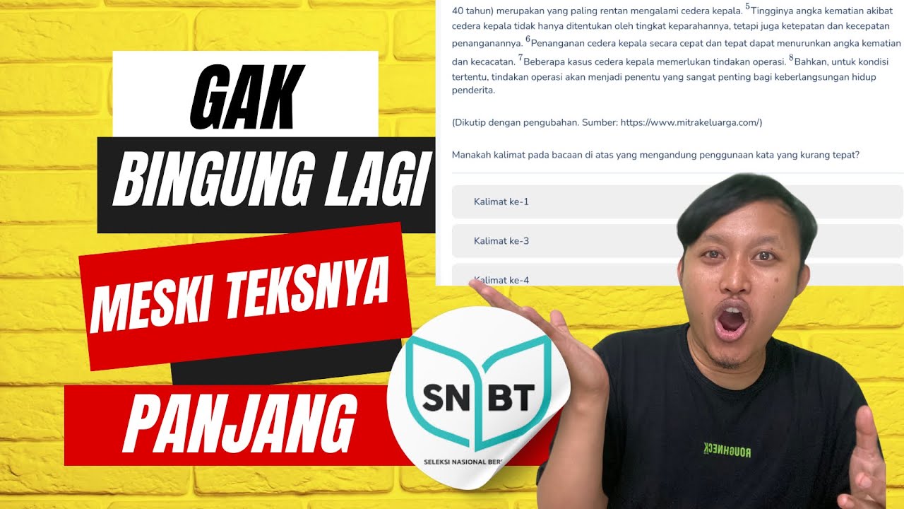 BAHAS SOAL PENGGUNAAN KATA YANG TIDAK TEPAT - PBM SNBT 2024