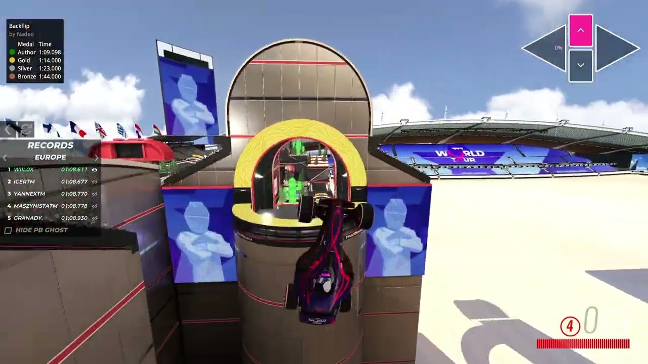 10 Backflip - Trackmania World Championship 2023 TMWT - WR Replay WiiL0x 1:08.611