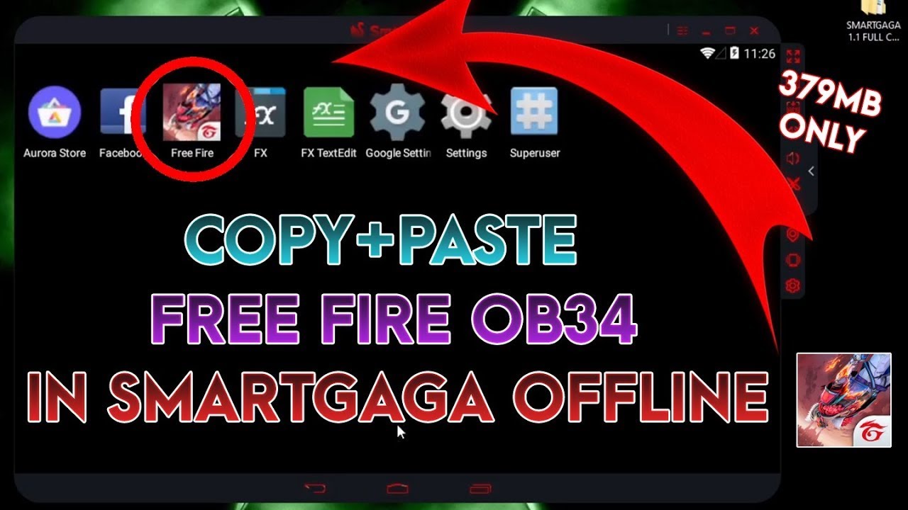 How TO Add Free Fire APK And OBB In SmartGagaga Emualtor || How to Install Free Fire in Smartgaga