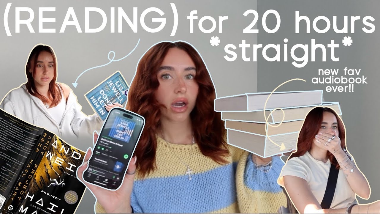 reading for 20 HOURS STRAIGHT *but it's a roadtrip* (spoiler free reading vlog)