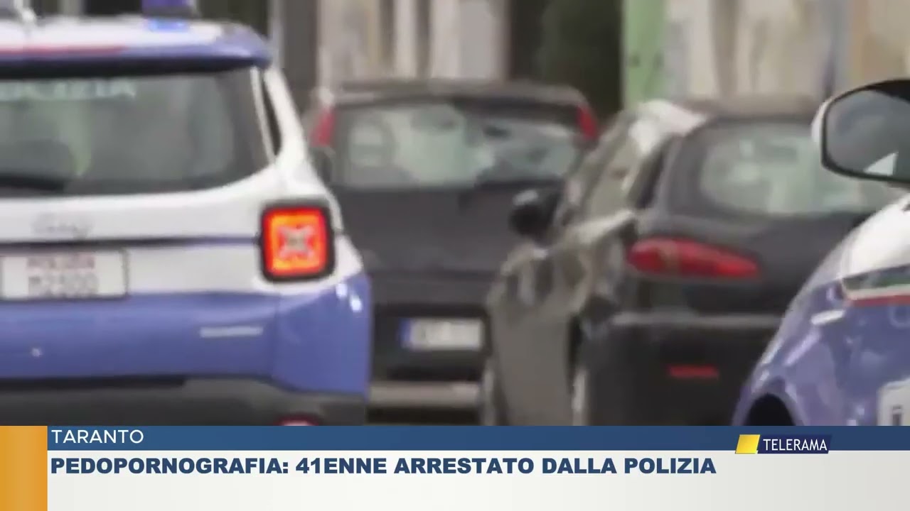 TARANTO. PEDOPORNOGRAFIA: 41ENNE ARRESTATO DALLA POLIZIA
