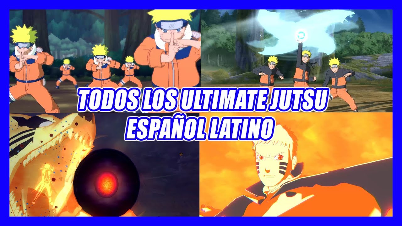 ESPAÑOL LATINO || TODOS LOS ULTIMATE JUTSU (DLC INCLUIDO) || NARUTO STORM 4 RTB