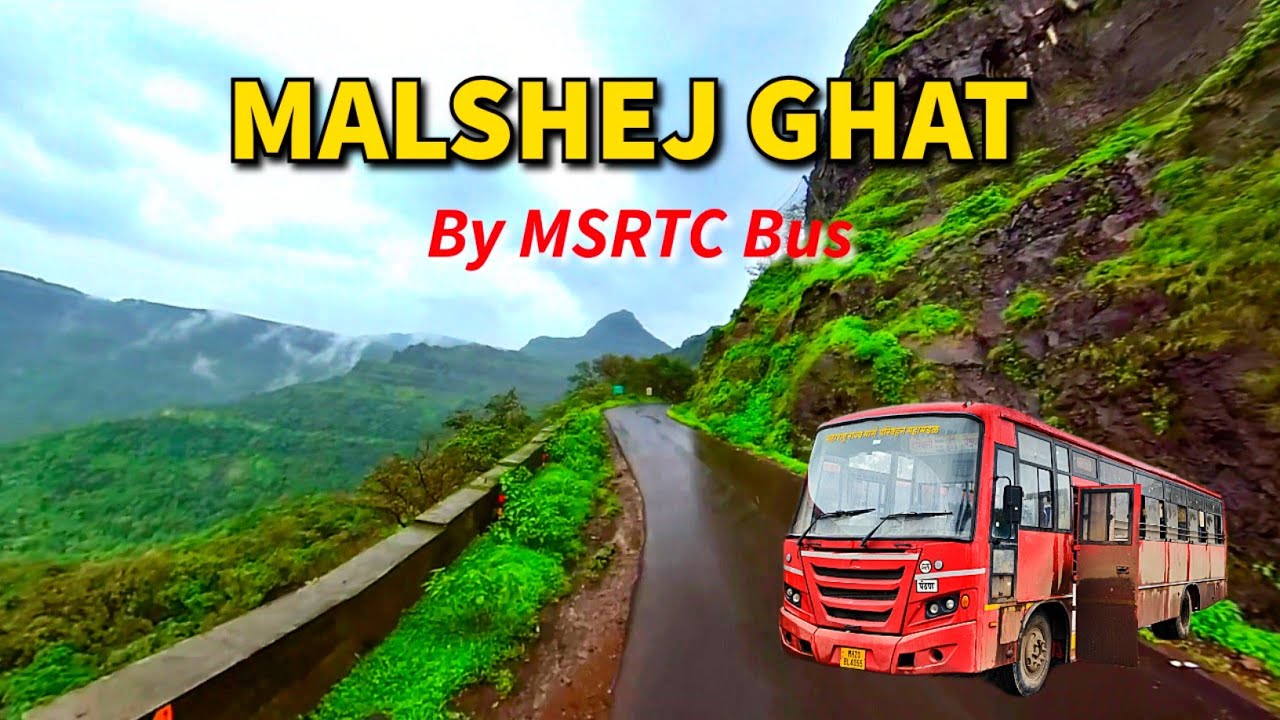 Dangerous Yet Beautiful! MSRTC Bus Journey through Malshej Ghat in monsoon ⛈️