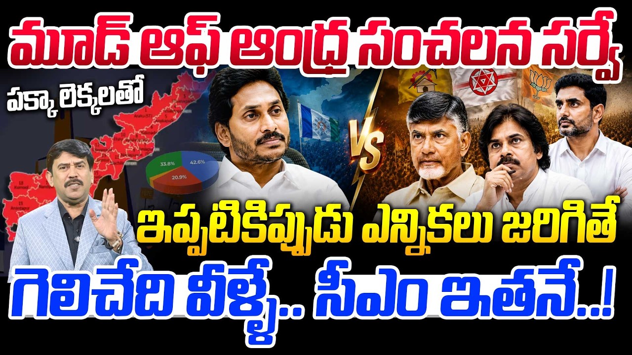 Mood Of Andhra Sensational Survey On AP | Latest Survey On AP Politics | YS Jagan | CM Chandrababu