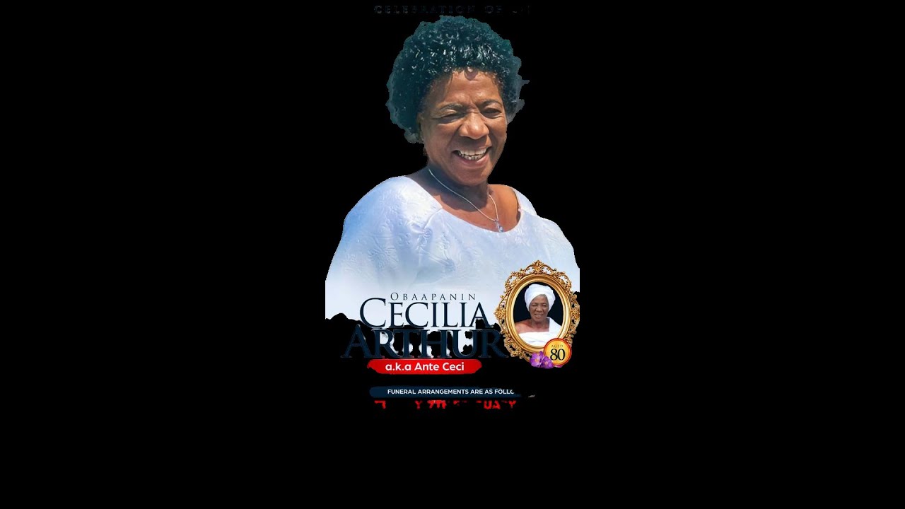 *THE FINAL FUNERAL RITES ** OBP. CECILIA ARTHUR  *** DAY 1