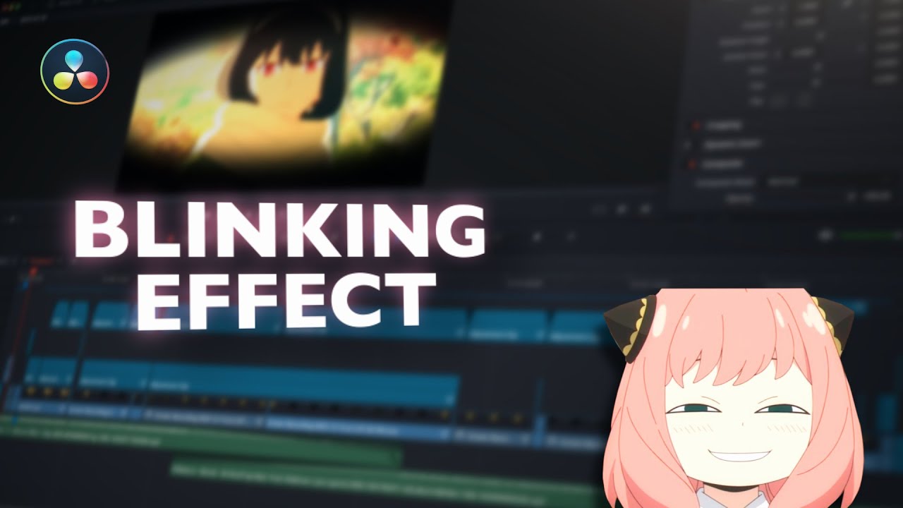 || BLINKING EYE EFFECT || Tutorial || Da Vinci Resolve||