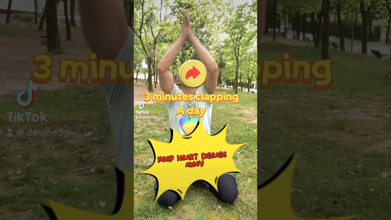 Heart-Healthy Hacks😀Combat Stress with a 3-Minute Clapping Routine