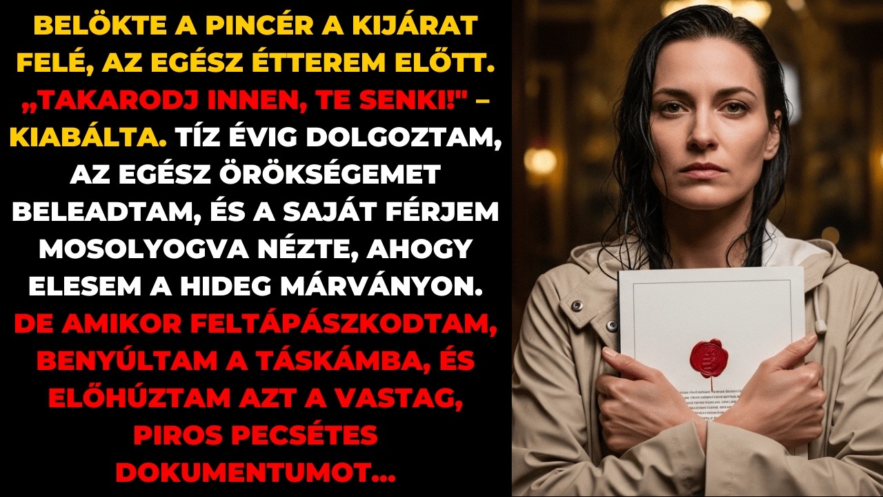 «EZ A HELY TÚL DRÁGA NEKED!» – lökött el a pincér. Nem tudta, hogy a luxusétterem az enyém