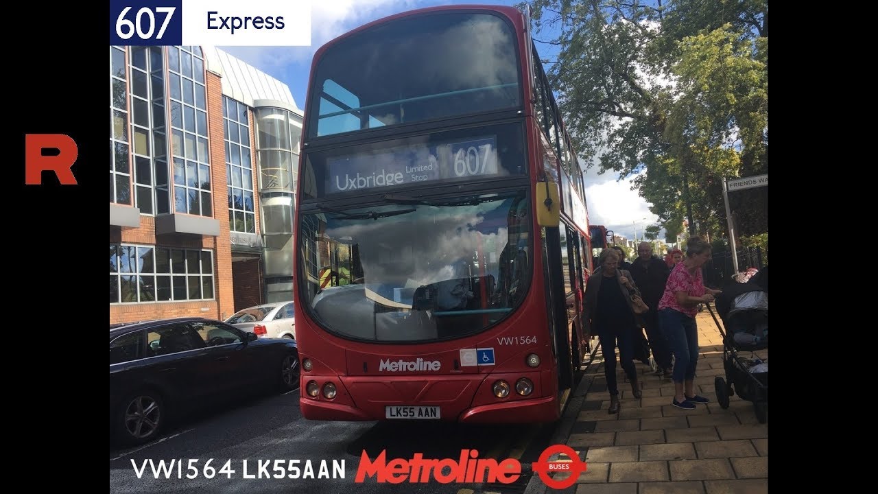 607 Bus Route (VW1564 LK55AAN) Wright Eclipse Gemini Metroline (9th September 2017)